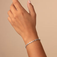 Camden CZ Staggered Tennis Bracelet