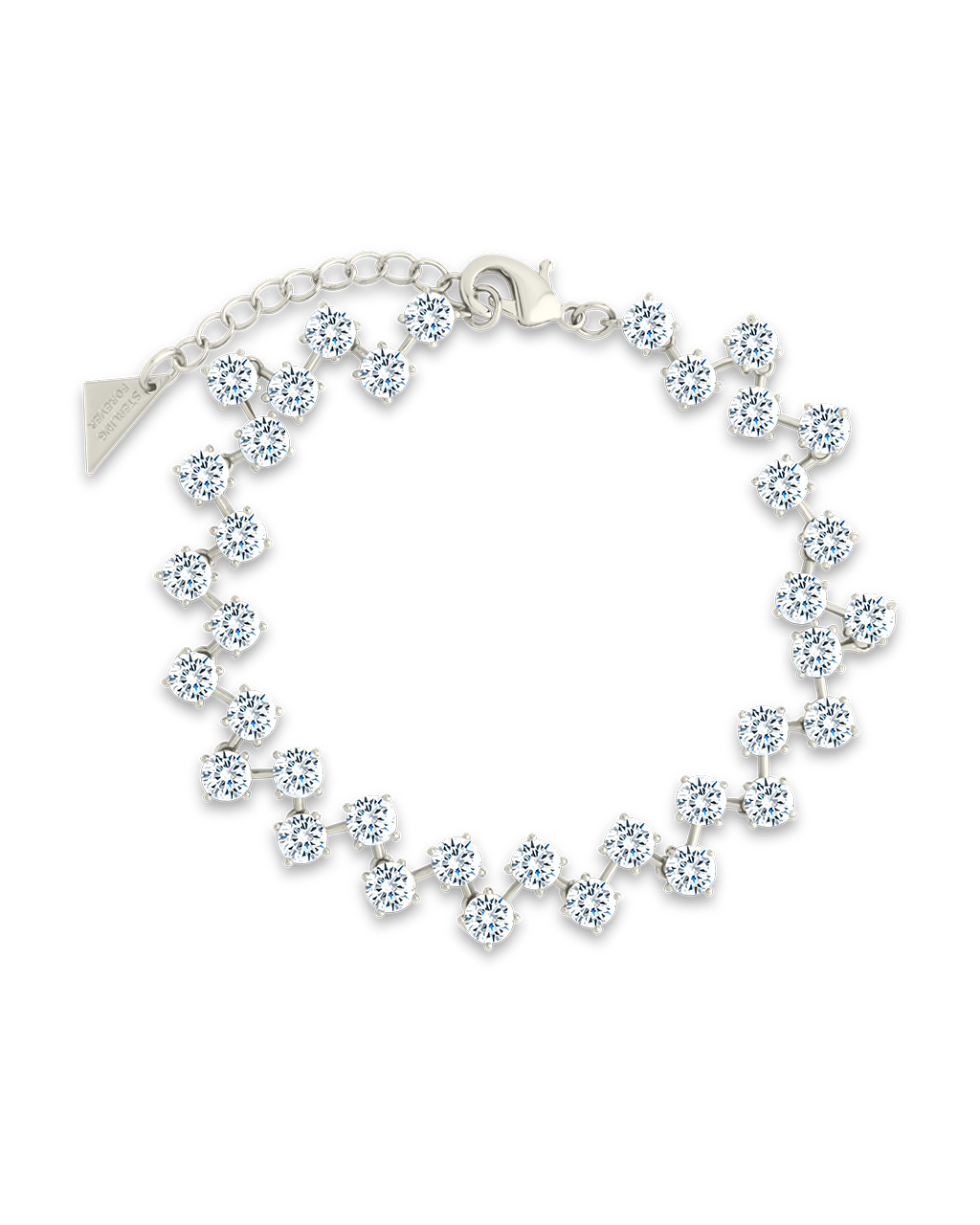 Carson CZ Tennis Bolo Bracelet