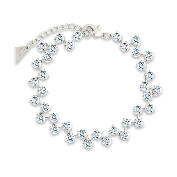 Carson CZ Tennis Bolo Bracelet