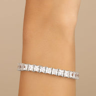 Marisol Princess Cut CZ Tennis Bracelet