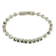 Liesbeth Emerald Accent Tennis Bracelet