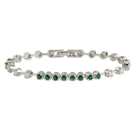 Liesbeth Emerald Accent Tennis Bracelet