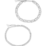 Anchor Chain Bracelet Set