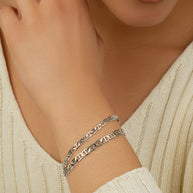Anchor Chain Bracelet Set of 2