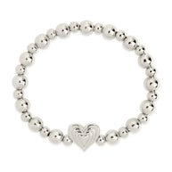 Beating Heart Beaded Bracelet