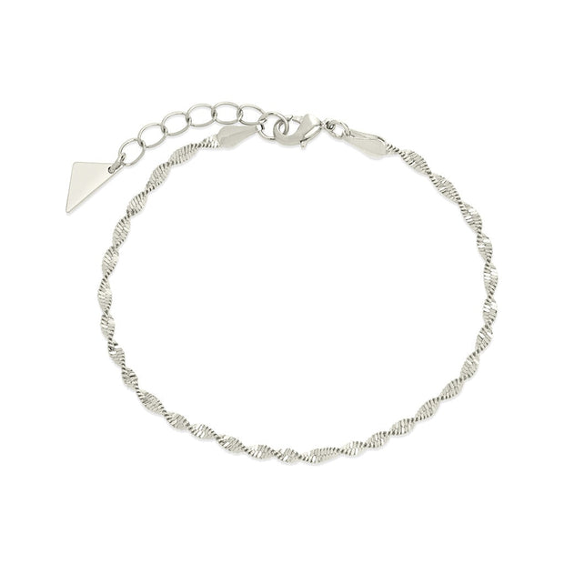 Blakely Twisted Herringbone Chain Bracelet