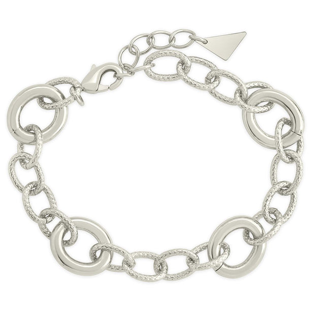 Carter Round Statement Link Bracelet