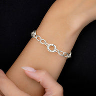 Carter Round Statement Link Bracelet