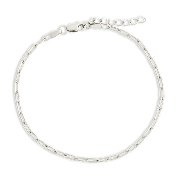 Sterling Silver Paperclip Chain Bracelet