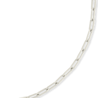 Sterling Silver Paperclip Chain Bracelet