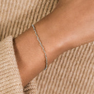 Sterling Silver Paperclip Chain Bracelet
