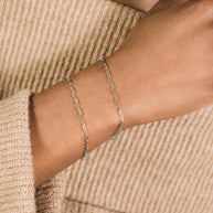 Sterling Silver Paperclip Chain Bracelet