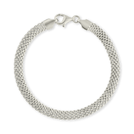 Sterling Silver Mesh Chain Bracelet