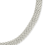 Sterling Silver Mesh Chain Bracelet