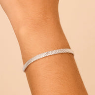 Sterling Silver Mesh Chain Bracelet