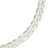 Sterling Silver Woven Chain Bracelet