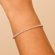 Sterling Silver Krista Beaded Chain Bracelet