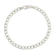 Sterling Silver Malena Cuban Link Chain Bracelet