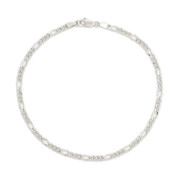 Sterling Silver Anne Dainty Figaro Chain Bracelet