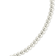 Sterling Silver Basia Dainty Beaded Chain Bracelet