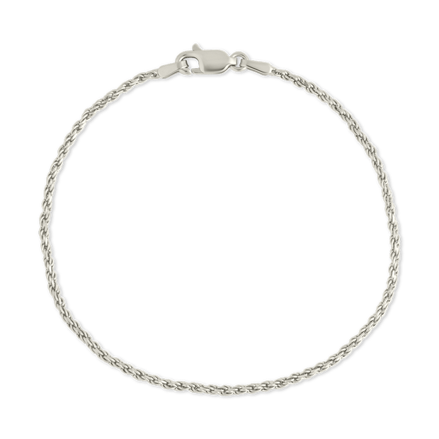 Sterling Silver Belen Dainty Rope Chain Bracelet