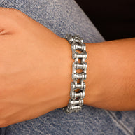 Bolt Watch Band Chain Bracelet