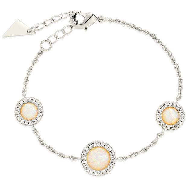 Oasis Opal & CZ Stationed Bracelet