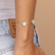 Oasis Opal & CZ Stationed Bracelet