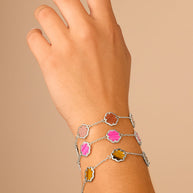 Rose Petal Station Bracelet