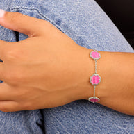 Rose Petal Station Bracelet