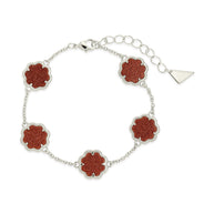 Rose Petal Station Bracelet
