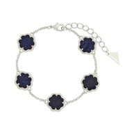 Rose Petal Station Bracelet