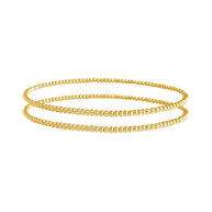 Sterling Silver Beaded Stretch Bracelet Sets