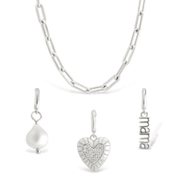 Mother's Day Charm Necklace Set