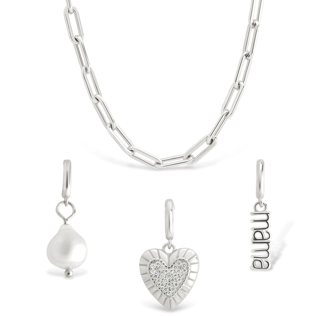 Mother's Day Charm Necklace Set