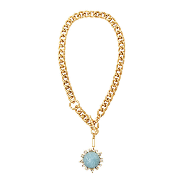 Odyssey Necklace Blue Gold