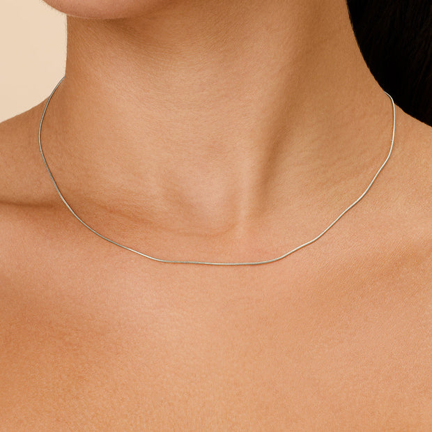 Sterling Silver Adjustable Snake Chain