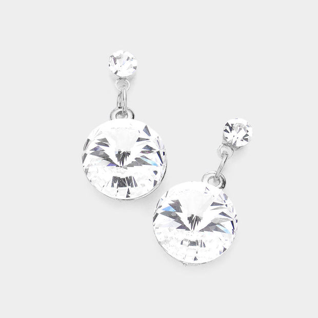 Genuine Crystal Drop Earrings