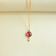 Pink Tourmaline Ballet Pendant