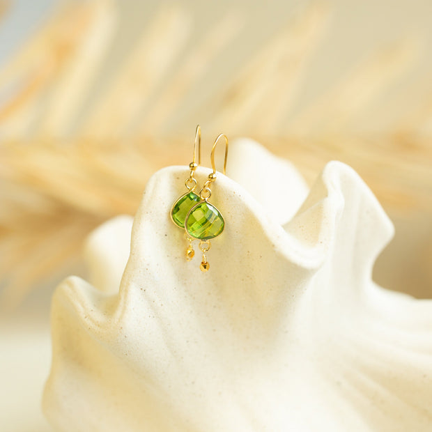 Peridot Ballet Drop Earrings
