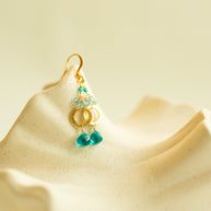 Aquamarine Solara Earrings