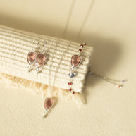 Rhodolite Garnet Gold Isla Necklace