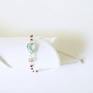 Green Amethyst Silver Isla Bracelet