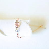 Rhodolite Garnet Silver Isla Bracelet