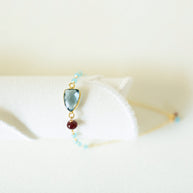 London Blue Quartz Silver Isla Bracelet