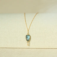 London Blue Gold Isla Necklace