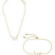 'When Stars Align' Constellation Necklace and Bracelet Set