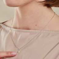 Cross Necklace, Sterling Silver