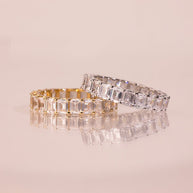 Sterling Silver Rio Baguette CZ Ring
