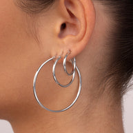 Sterling Silver Hoop Earrings
